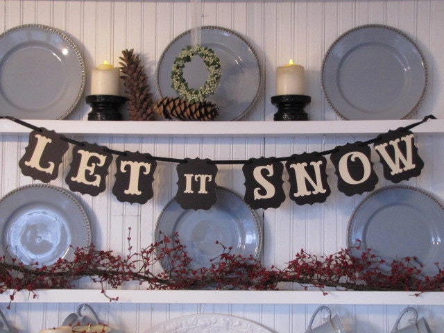 LET it SNOW  Banner for the Holiday Season