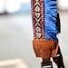 Blue Bohemian Camera Strap for DSLR / SLR Quick Release