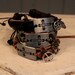 Special Reg. 9.75 now 5.00 Leather, Hemp, Metal PEACE GOTHIC CROSS Bracelet