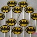 Batman Cupcake Toppers - set of 12