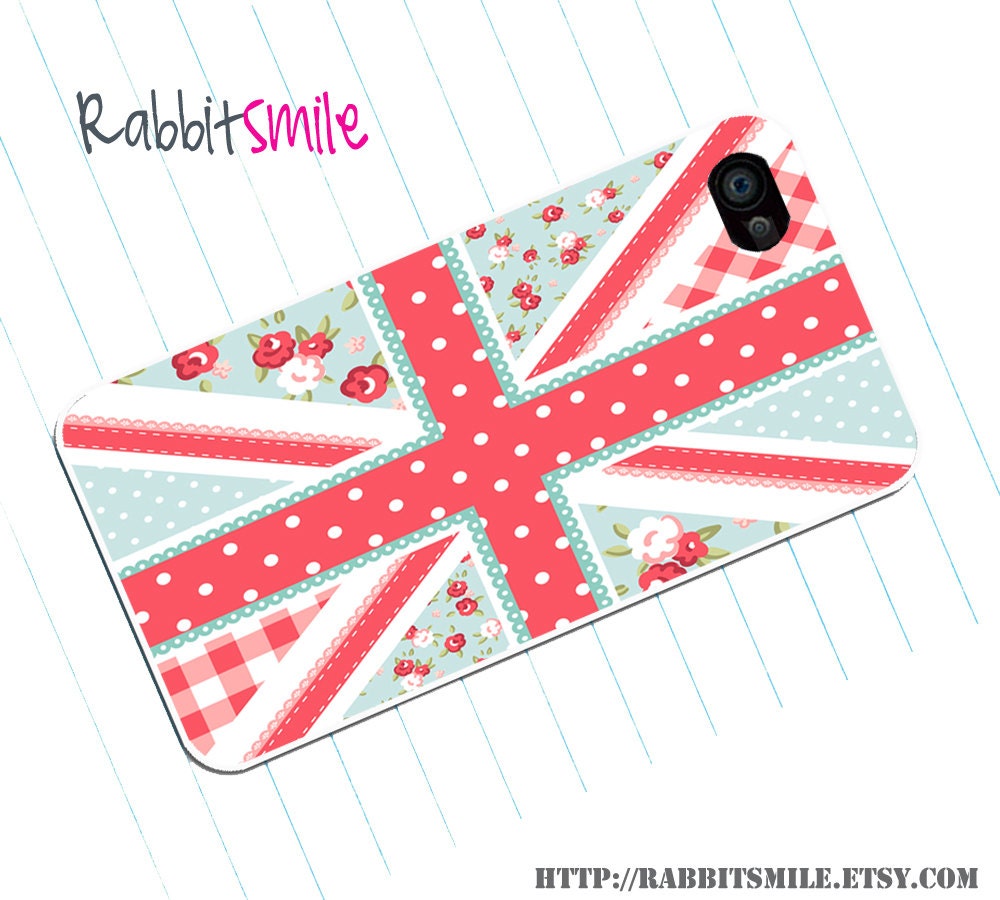iPhone 5 Case, iPhone 4 case, iPhone 4s Cover , Hard Plastic iphone 5 Cover, cases - Vintage UK United Kingdom Flag/ British Flag