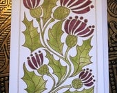 Scottish Thistle card