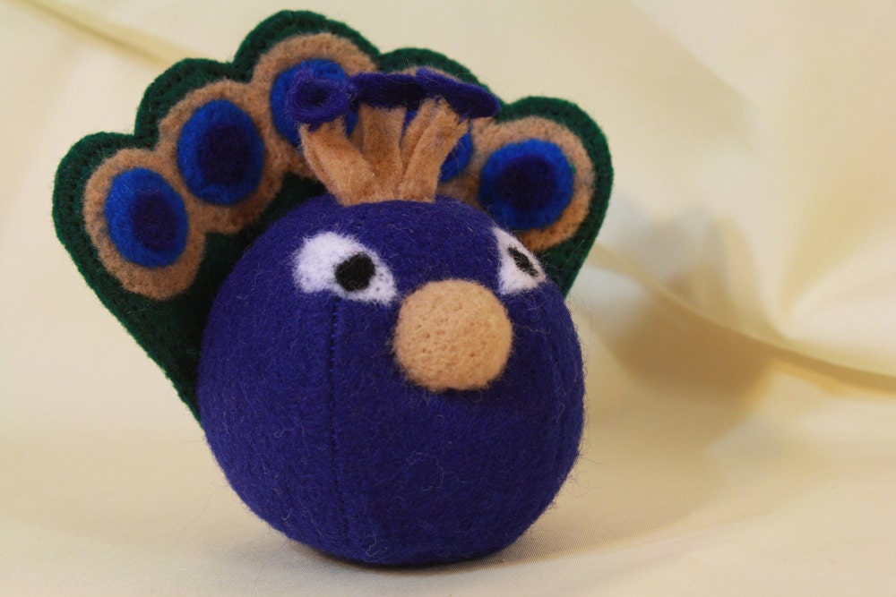 roly poly peacock doll