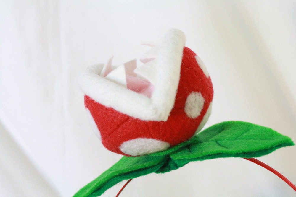 Piranha Plant fascinator headband