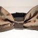 Matching sibling newborn baby bow tie and flower headband