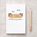 My Travels Journal & Pencil Set, Mini Sketchbook - Hand Drawn, Eco Friendly - Mustard Yellow Orange