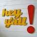Exclamation Point Sign typographic wall art sign symbol