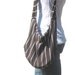 Hobo Bag. Modern Fashion. OOAK Slouch Bag Sling Purse. Brown and white stripes. geometric lines mens polo shirt OOAK purse fall autumn