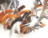 Halloween Fabric Bunting Garland, Rag Garland, Spooky Garland, Photo Prop, Halloween Decoration , Party Garland, 10 FT