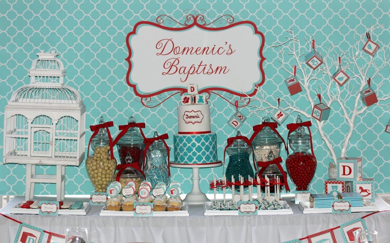 DIY printable baptism, christening, birthday or baby shower party package - toy blocks
