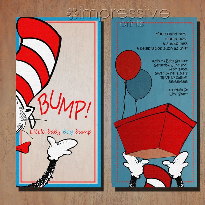Cat in the Hat Baby Shower