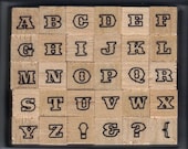 BRAND NEW Studio G  wooden Alphabet stamp set (30 stamps)