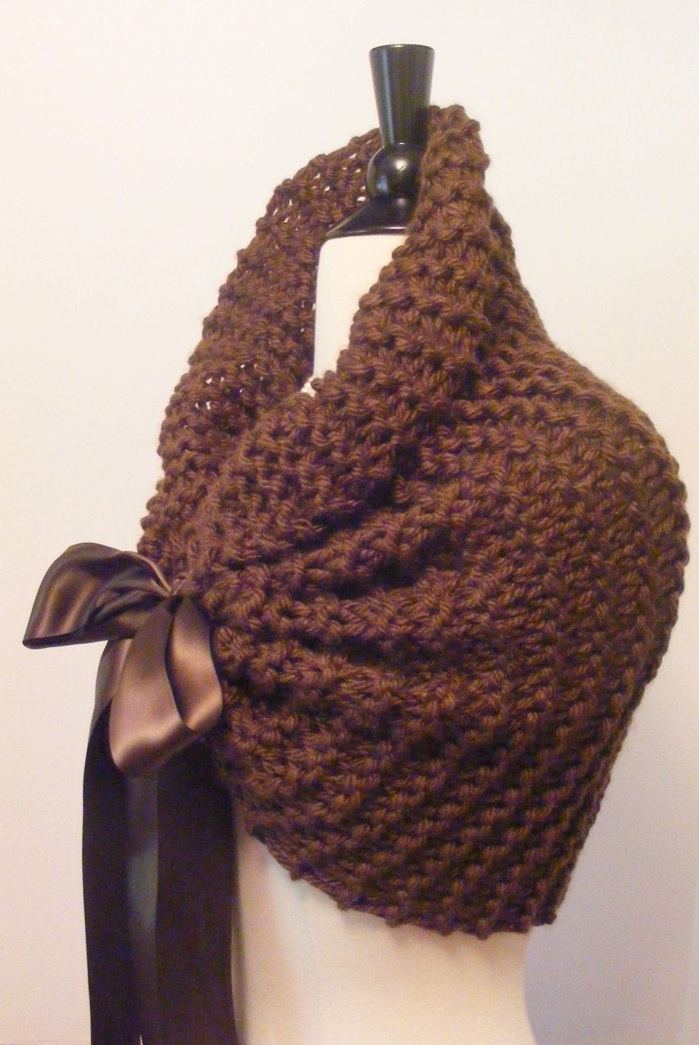 Wedding Shawl/ Shrug / Bolero / Chocolate Brown Wedding Shawl/ Bridal Shawl / Brown Shawl / Bridal Shawl/ Custom Made