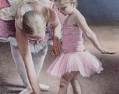 The ballet lesson signed limited edition giclee print. Fits IKEA frames