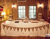 Burlap Bunting - Love Is Sweet