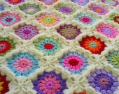 colorful granny square blanket
