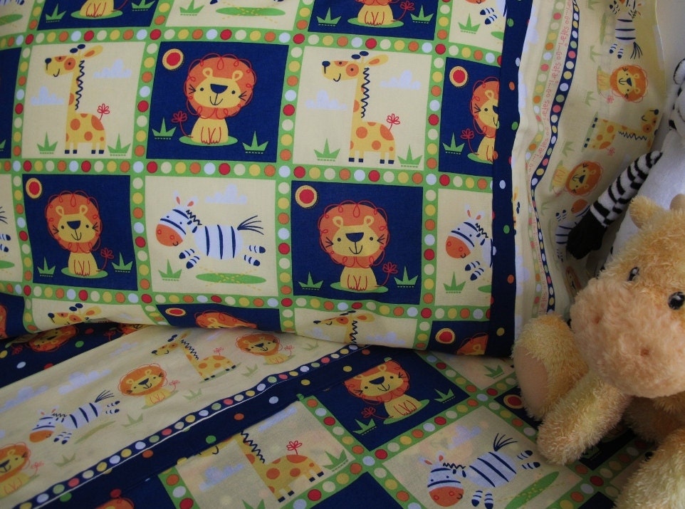 Toddler bedding safari animals crib sheet set 3 pc toddler sheets jungle nursery infant bedding