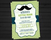 A New Little Man Mustache Bash Birthday or Baby Shower Invitation Digital File YOU-PRINT Il_170x135