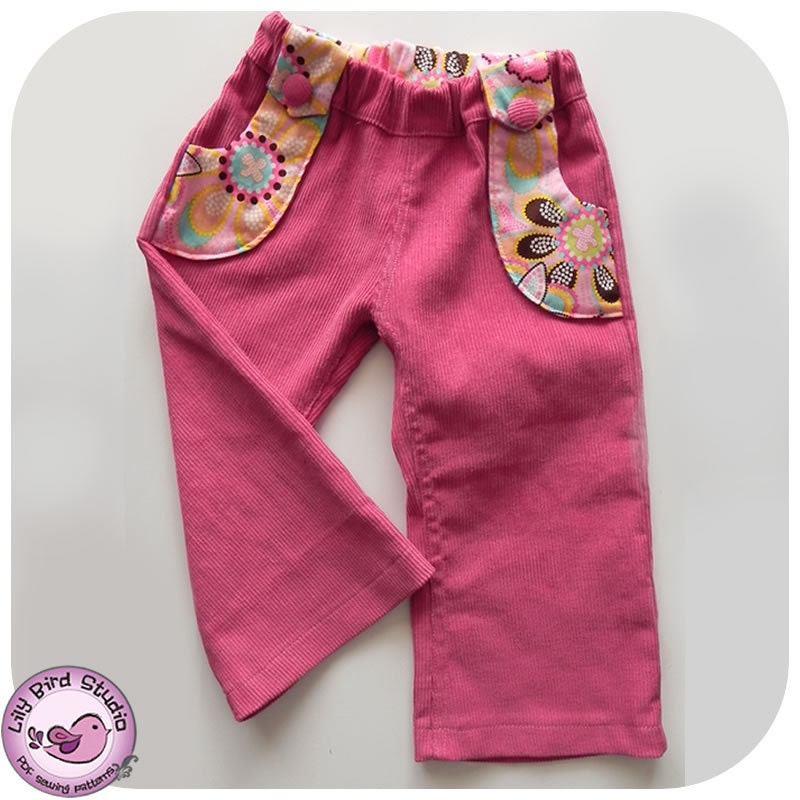 Lily Bird Studio PDF Sewing Pattern - Ben & Mia Pants with Pockets for Boy and Girl - 12 months to 6 years