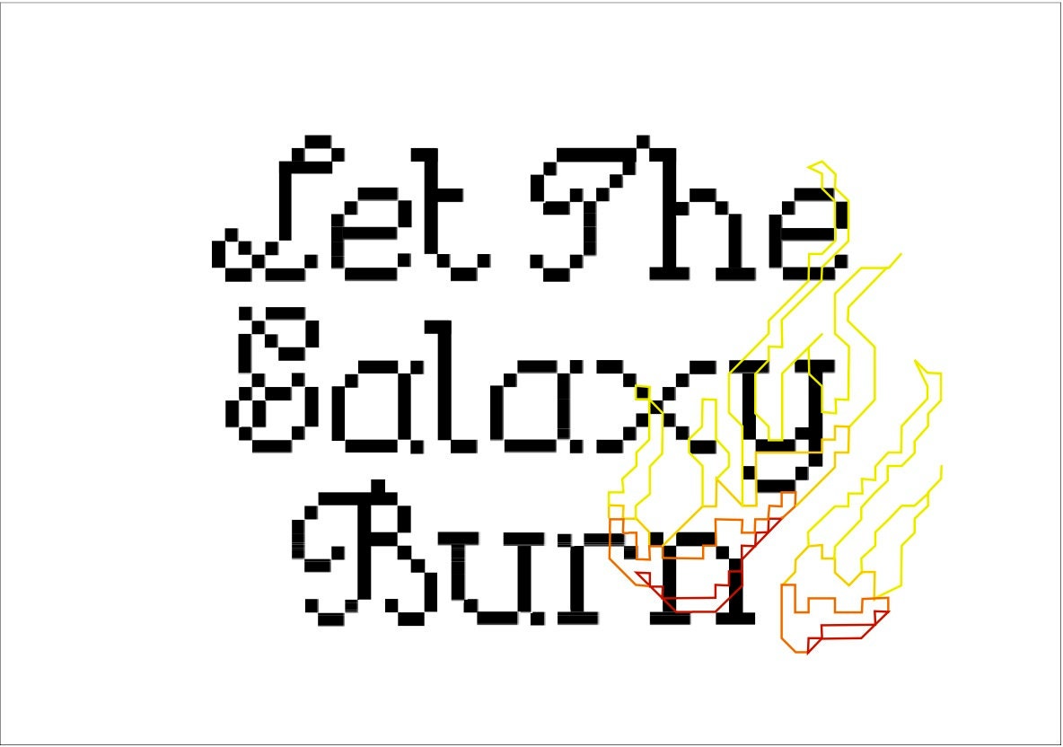Let The Galaxy Burn Cross Stitch Pattern