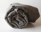 Children blanket by Lovely Home Idea. Toddler size natural linen quilt / throw with cotton batting.