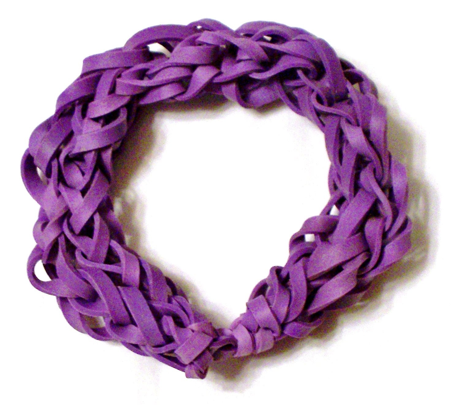 SALE Purple Rubber Band Bracelet - Great Party Favor / Gift for Kids Teens and Adults