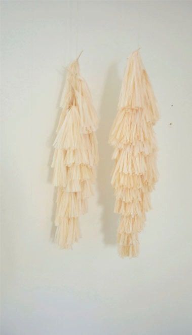 Garland Streamers: Long/Short streams in peach