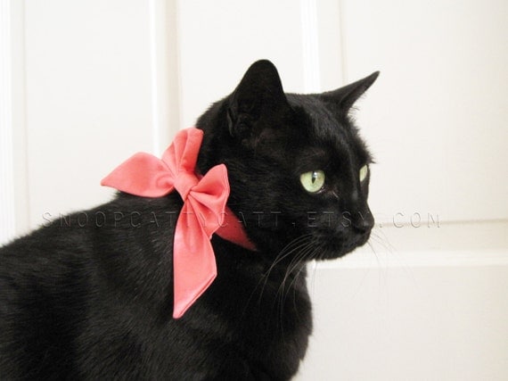 Lady Cat Bow - Choose Your Own Satin