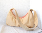 Slouchy Bag Hobo Hand Bag peach lace Shoulder Bag