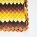 Chevron Stripe Afghan - Warm Autumn Colors