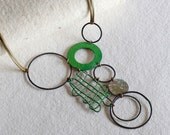 Abstract-1 Necklace in Green