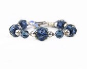 Denim Blue Sterling Silver Bracelet Christmas Holiday Gift:  A Day in Denali National Park