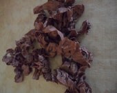 Seam Binding Ribbon Amber Brown Crinkled Wrinkled Masculine Guys