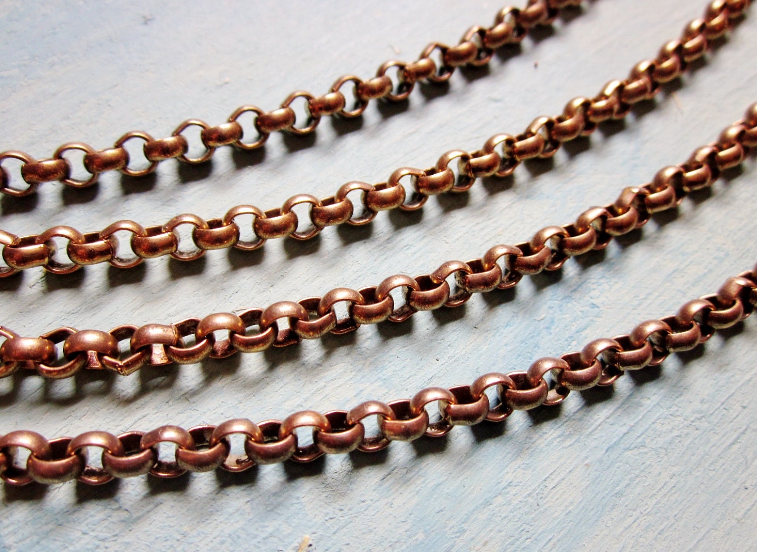 Brass Statement Necklace Art Deco Jewelry Rollo Link Multi Chain Swag Collar Vintage 1930s Jewelry