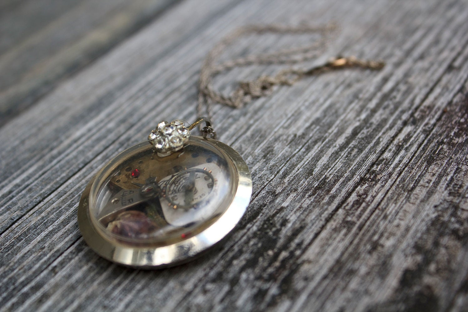 Encased - Upcycled OOAK Vintage Watch Pendant