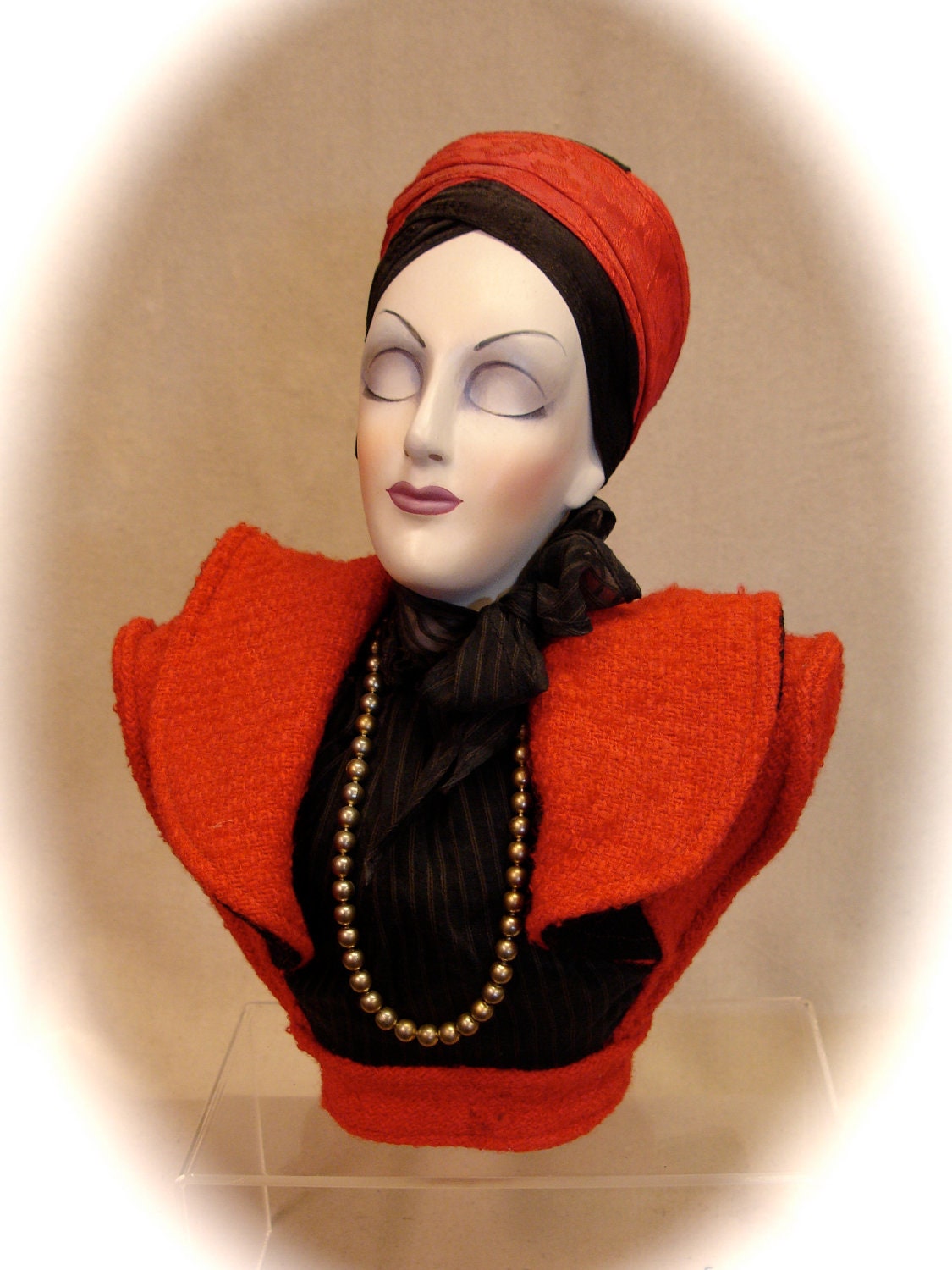 Vintage Lady in Red