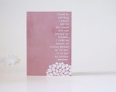 Jane Austen Friendship Greeting Birthday Card -My Friends Greeting Card -Northanger Abbey Pink Valentines Day