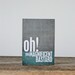 Magnificent Bastard Greeting Card - Silly Funny Quote Modern Card Grey Teal Blue - For Him Valentines Day