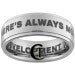 CLEARANCE Size 10 Tungsten Carbide 8mm Stone Finish Arrested Development Ring