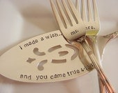 Cottage Chic Wedding Cake Server and Forks Set