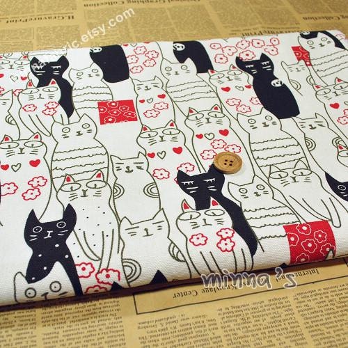 Heavy Cotton Canvas - Kawaii Kittens- Fat Quarter(29in x 19in) - CF067