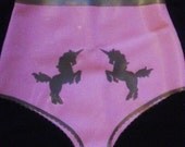 Latex, 50's style, waisted unicorn pants
