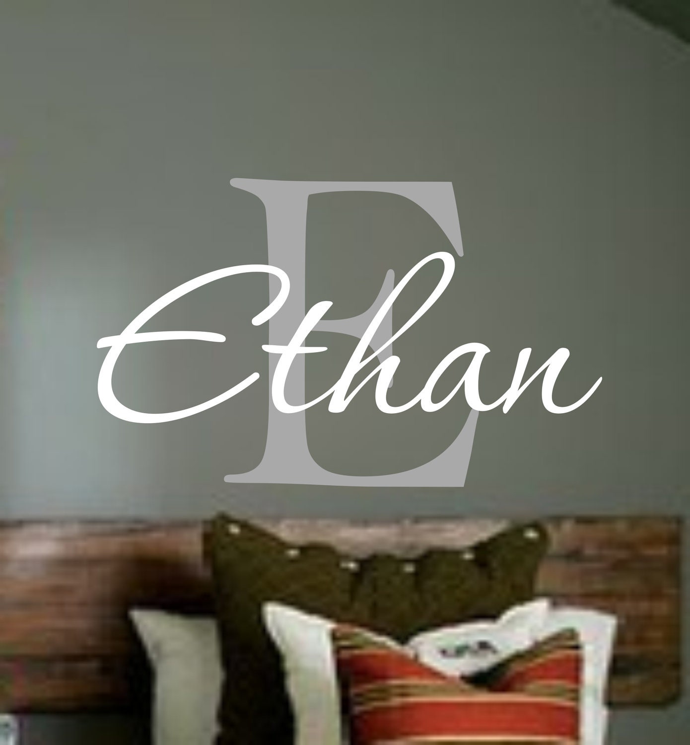 Personalized Monogram Kids Wall Decals - Vinyl Wall Art - Vinyl Lettering - baby boy nursery wall decal