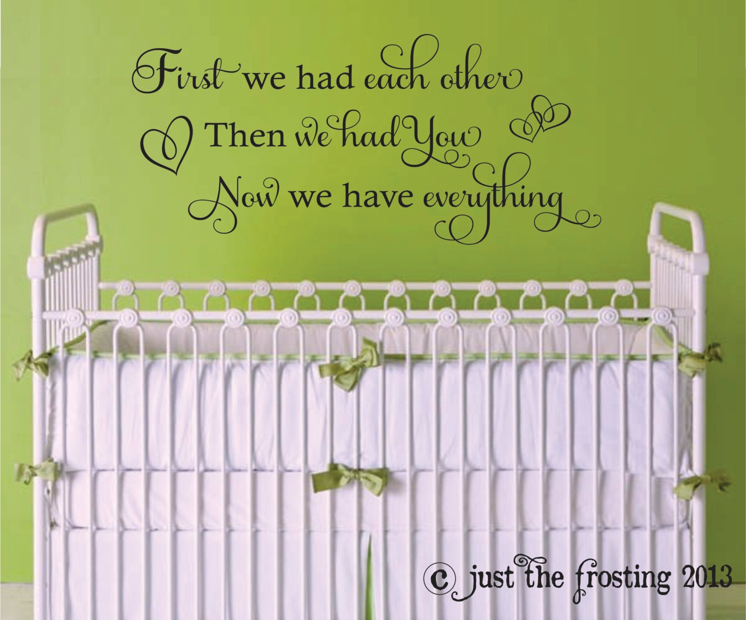 First We Had Each Other Wall Decal-  Baby Girl Vinyl Decal - Vinyl Wall Art - Vinyl Decals - Nursery wall decal
