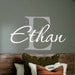 Personalized Monogram Kids Wall Decals - Boys Wall Decal- Name Vinyl Lettering - baby boy nursery wall decal