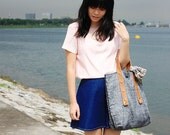 First Date Silk scalloped blouse shirt top rose pink blush peach black