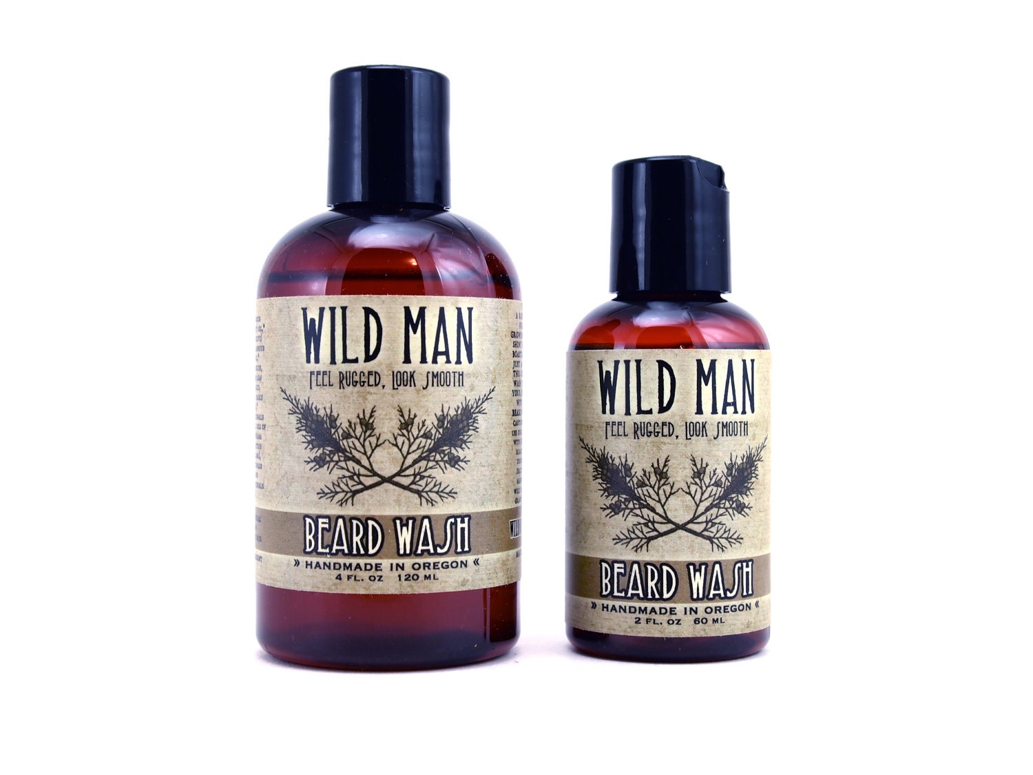 Beard Wash Natural Mens Beard Soap Wild Man 4oz