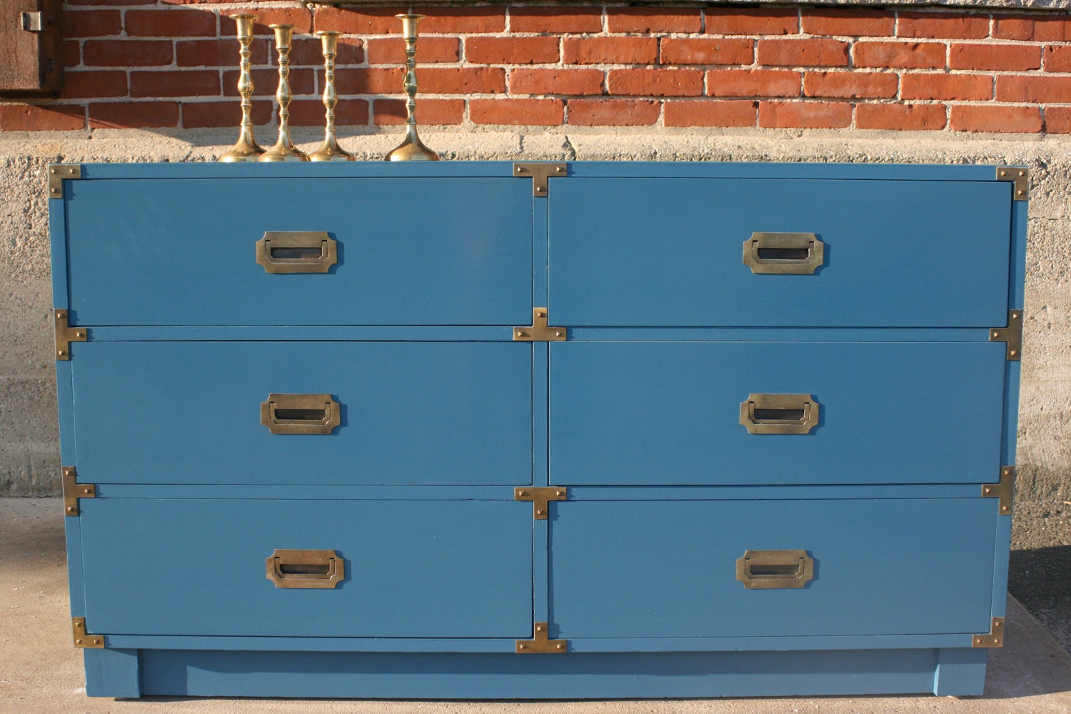 Painted Furniture Mid Century Dresser Painted Desk Table- CUSTOM ORDER