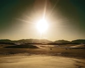 Sunset Photography Print 11x14 Fine Art White Sands New Mexico Sunset Landscape Photography Print.