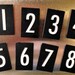 Set of Metal Number Magnets
